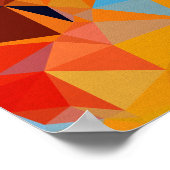 Geometric Fractal Abstract Wall Decor Poster (Ecke)