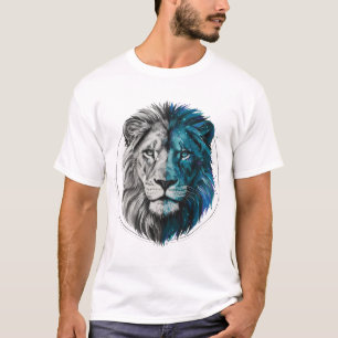 Geometric Fusion Löwen T-Shirt