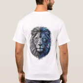 Geometric Fusion Löwen T-Shirt (Rückseite)