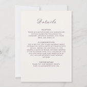 Geometric Glittering Metallic Luxury Wedding Einladung (Rückseite)