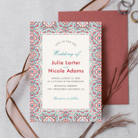 Geometric Glittering Metallic Luxury Wedding