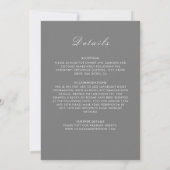 Geometric Glittering Metallic Luxury Wedding Einladung (Rückseite)