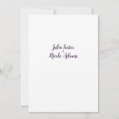 Geometric Glittering Metallic Luxury Wedding Einladung (Rückseite)