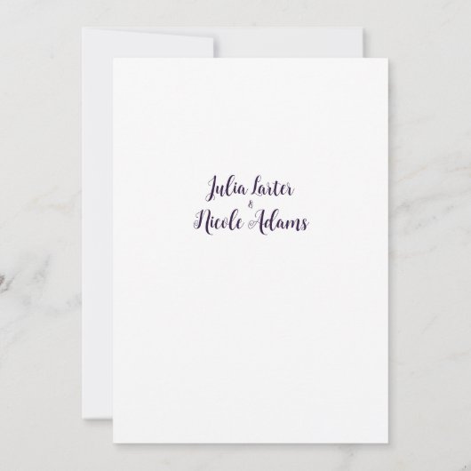 Geometric Glittering Metallic Luxury Wedding Einladung (Rückseite)