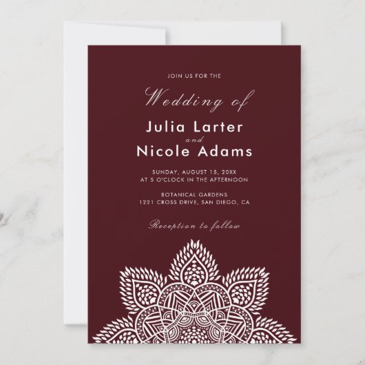 Geometric Glittering Metallic Luxury Wedding Invit Einladung (Vorderseite)