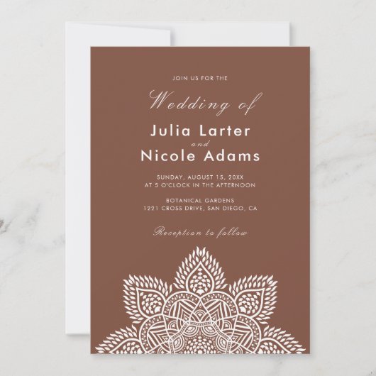 Geometric Glittering Metallic Luxury Wedding Invit Einladung (Vorderseite)