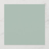 Geometric Gold Blue Green Calligraphy Dinner Menükarte (Rückseite)