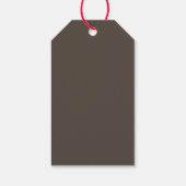 Geometric Gold Brown Green Wedding Vielen Dank Geschenkanhänger (Rückseite)