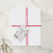 Geometric Gold Brown Green Wedding Vielen Dank Geschenkanhänger (Mit Garn)