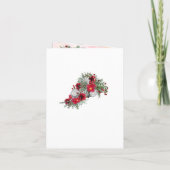 Geometric - Gold Glitzer Burgundy Couple Shower Einladung (Rückseite)