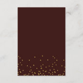 Geometric Gold Glitzer Spring Wedding wünscht gut Begleitkarte (Rückseite)