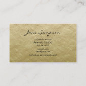 Geometric Gold Gradient Visitenkarte (Rückseite)