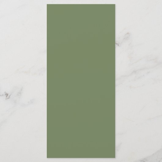 Geometric Gold Greenerity Herbstmenü Menükarte (Rückseite)