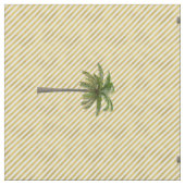 Geometric Gold Print Palm Tree Beach Stoff (Nahaufnahme)