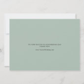 Geometric Gold Tropical Calligraphy Elopement Ankündigung (Rückseite)