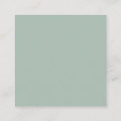 Geometric Gold Tropical Green Wedding Reception Begleitkarte (Rückseite)