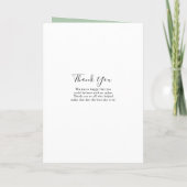 Geometric Gold Tropical Greenerity Folded Wedding Programm (Rückseite)