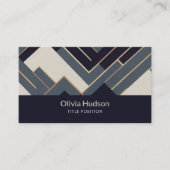 Geometric Golden illustration Visitenkarte (Vorderseite)