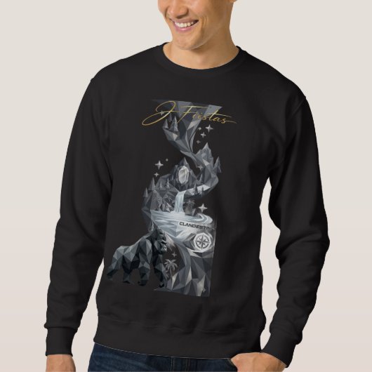 “Geometric Gorilla in the Emerald Forest” Sweatshirt (Vorderseite)