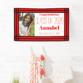 Geometric Grad, rot und schwarz, ein Foto Banner (Insitu)