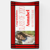 Geometric Grad, rot und schwarz, ein Foto Banner (Vertikal)