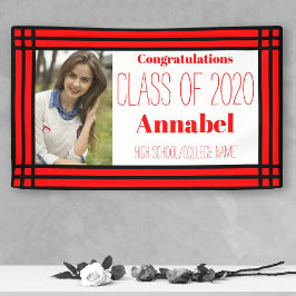 Geometric Grad, rot und schwarz, ein Foto Banner