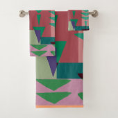  Geometric Graphic Motif Modern Trend  Badhandtuch Set (Insitu)