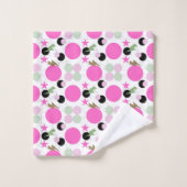 Geometric graphic power girl badhandtuch set (Waschlappen)