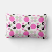 Geometric graphic power girl lendenkissen (Rückseite)