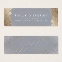 Geometric Gray Gatsby Wedding Gifts