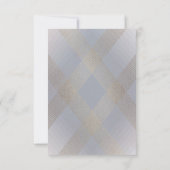 Geometric Gray Gatsby Wedding RSVP (Rückseite)