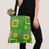 Geometric Green Martian Tasche (Von Nahem)