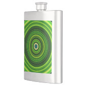 Geometric Greena Mandala Design-64055 Flachmann (Links)