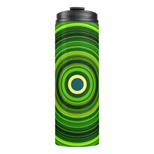 Geometric Greena Mandala Design-64055 Thermosbecher (Vorderseite)
