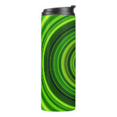 Geometric Greena Mandala Design-64055 Thermosbecher (Nach links gedreht)