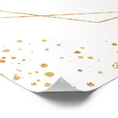 Geometric Greenery Eucalyptus Baby Duschzeichen Poster (Ecke)