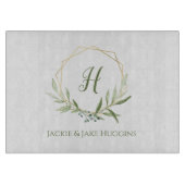 Geometric Greenery Kreath Schneidebrett (Vorderseite)