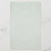 Geometric Greenery Moderne Gold Wedding Menu Cards (Rückseite)