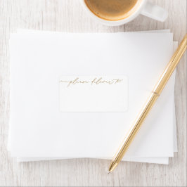 Geometric Greenery Wedding Collection Address Adressaufkleber