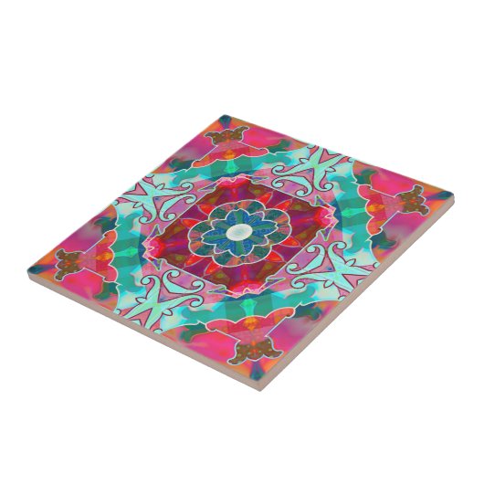 Geometric Happy Fantasy Abstract Design Tile Fliese (Seite)