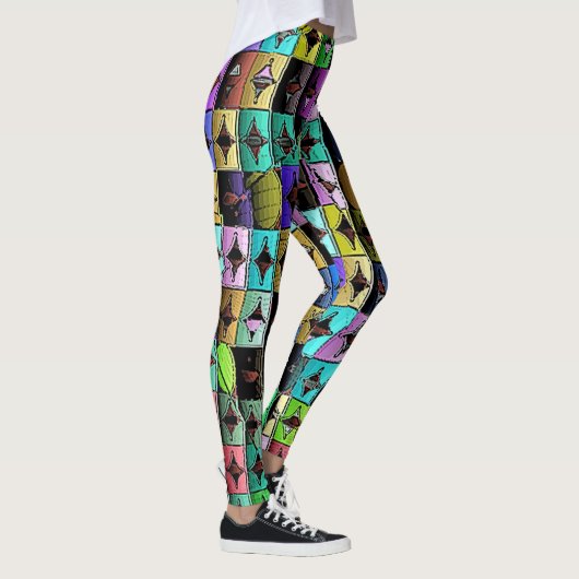 Geometric Harlequin Leggings (Rechts)