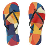 Geometric Harmony: Artful Design Badesandalen (Fußbett)