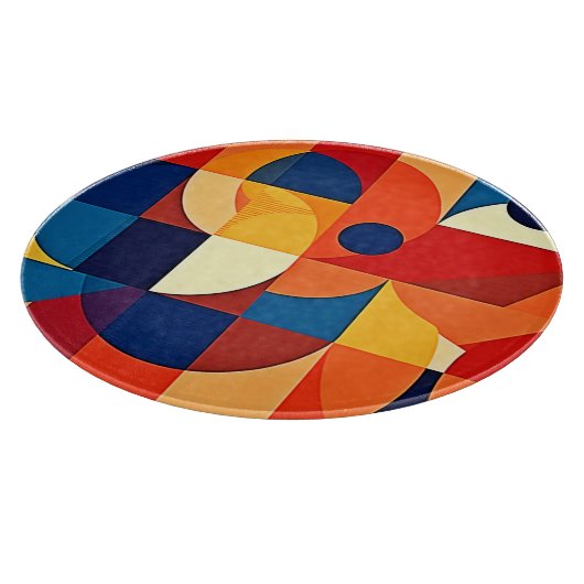 Geometric Harmony: Artful Design Schneidebrett (Ecke)