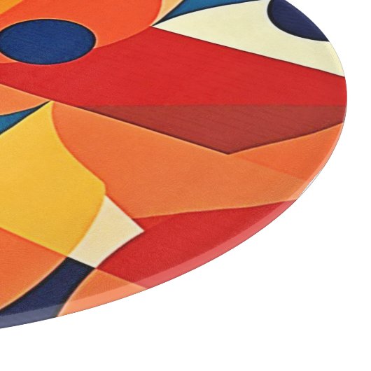 Geometric Harmony: Artful Design Schneidebrett (Ecke)