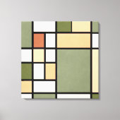 Geometric Harmony – Earth Zen Canvas Print Leinwanddruck (Vorderseite)