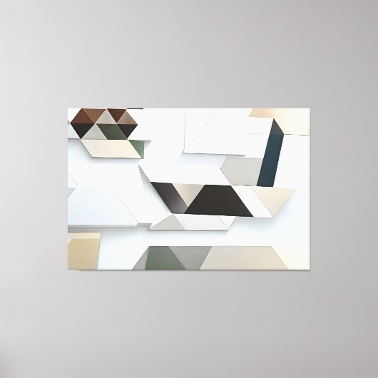 Geometric Harmony Leinwanddruck (Vorderseite)