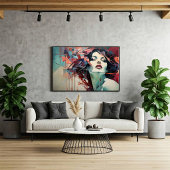 Geometric Harmony Leinwanddruck