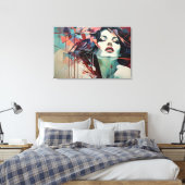 Geometric Harmony Leinwanddruck (Insitu (Schlafzimmer))