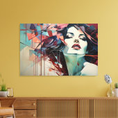 Geometric Harmony Leinwanddruck (Insitu (Wohnzimmer))