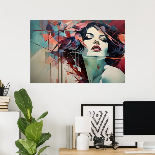 Geometric Harmony Poster (Heimbüro)